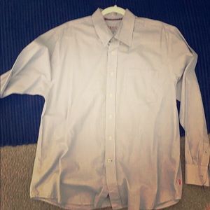 IZOD men’s dress shirt L gray